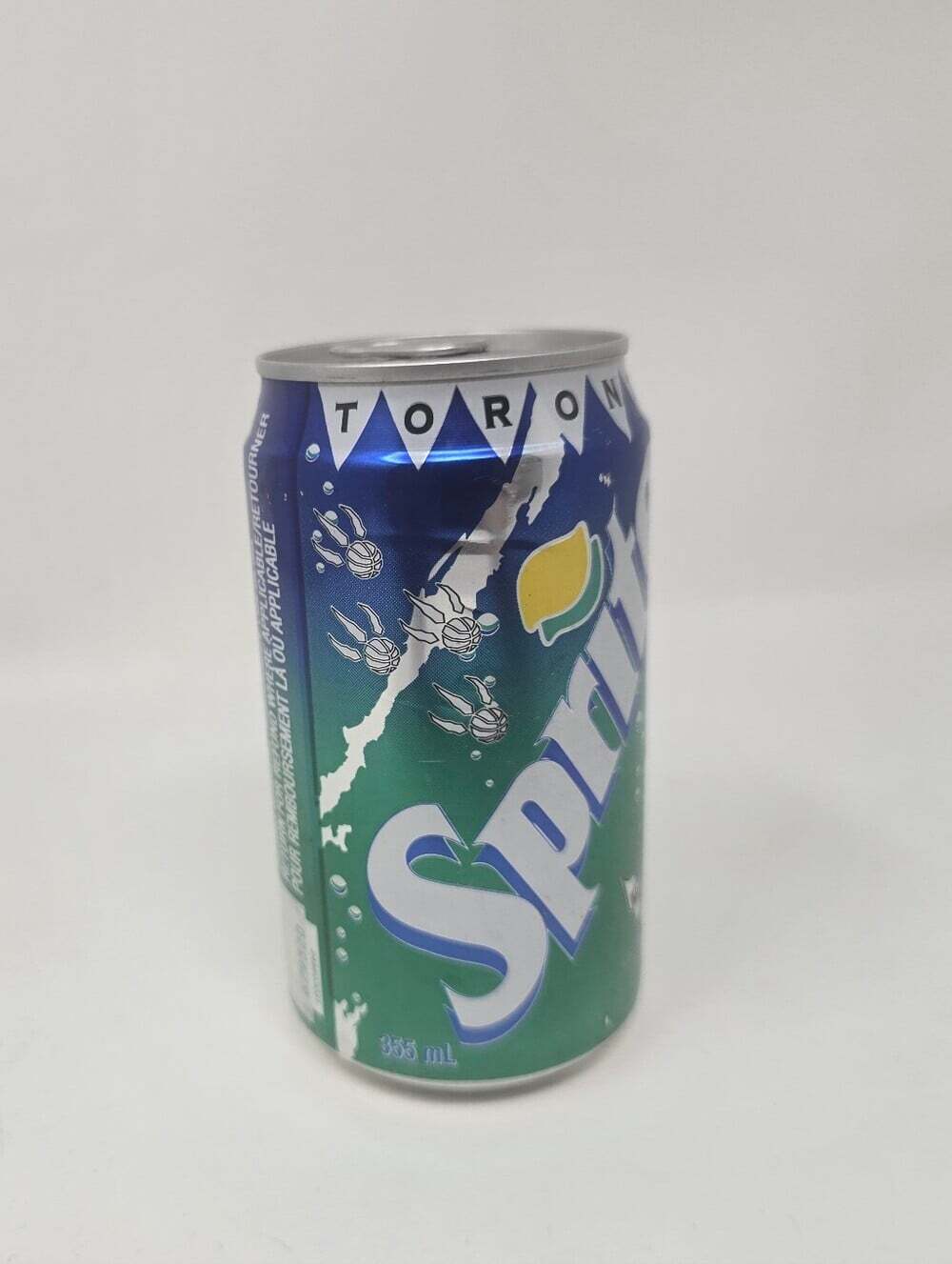 Vintage Sprite Pop Can 1994-1995 NBA Toronto Raptors Inaugural Season Basketball